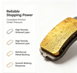 Sintered Gold Brake Pad for all FMSI items s12