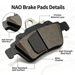 NAO Brake pad for D242 FMSI SERIES 生成nao刹车片高清白底商品图 (6)